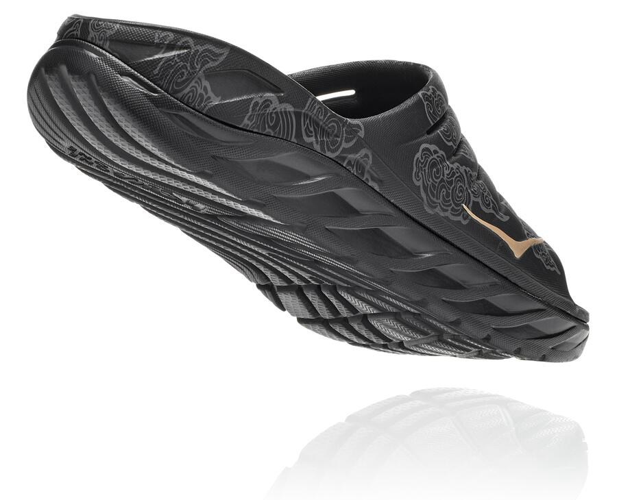 Hoka One One Badesandaler Dame - Ora Porno Cny - Sort/Guld - 970685RNQ